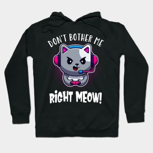 Gaming Cat Cute Video Games Kitten Gamer Hoodie